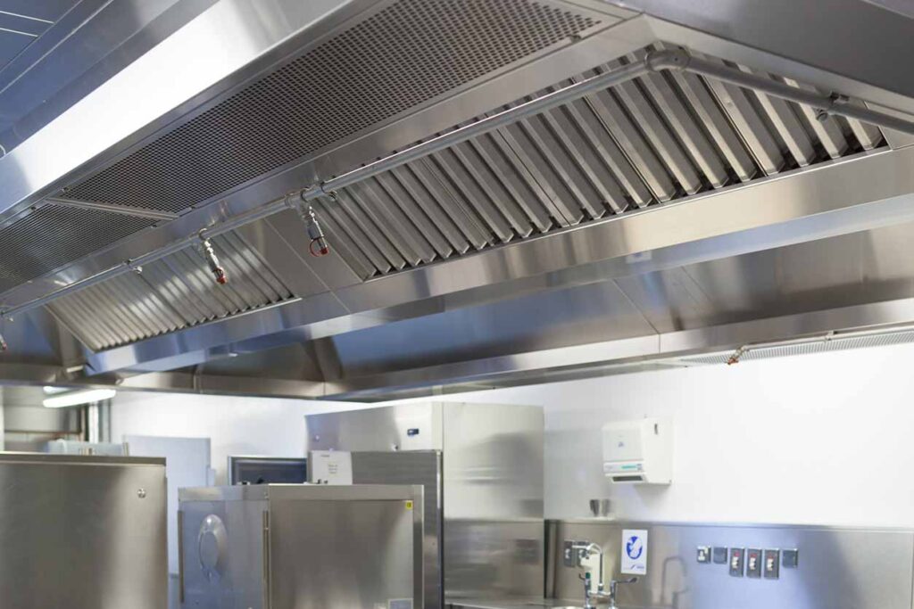 hotte de cuisine avec filtre au charbon actif