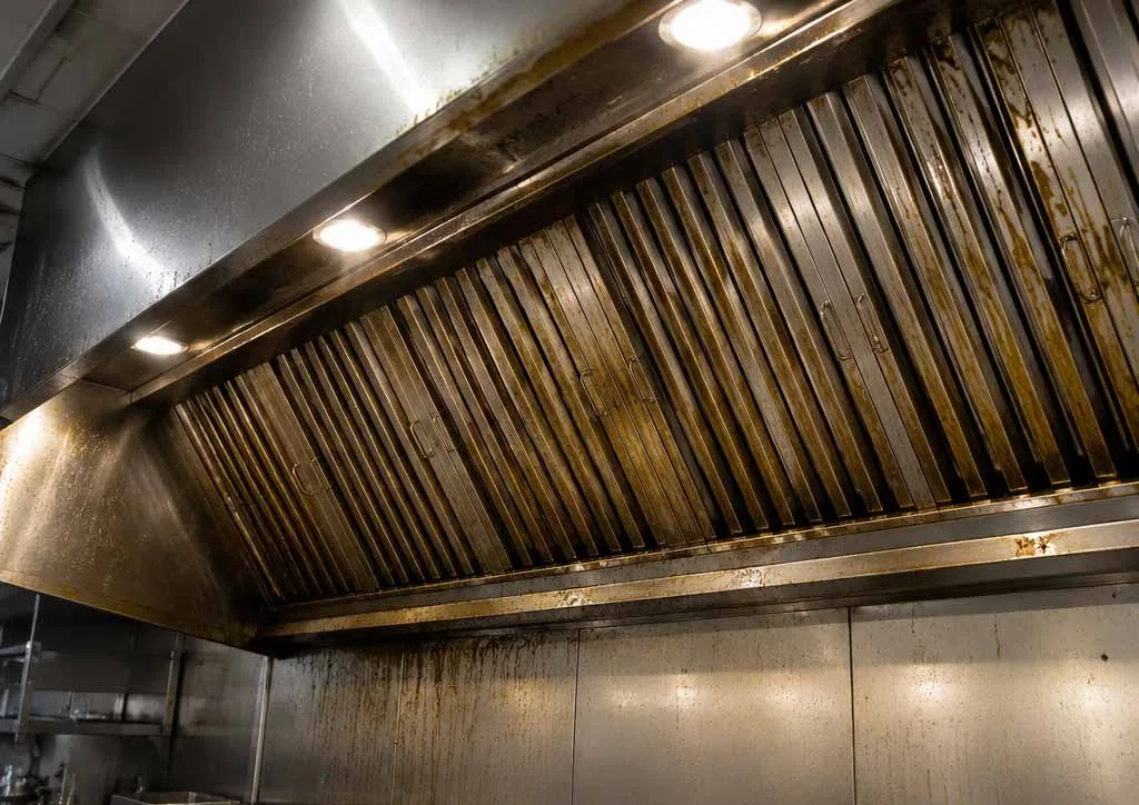 hotte de cuisne après nettoyage